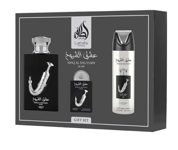 Lattafa – Pride Ishq Al Shuyukh Silver Geschenkset